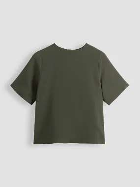 Closed Geweven top