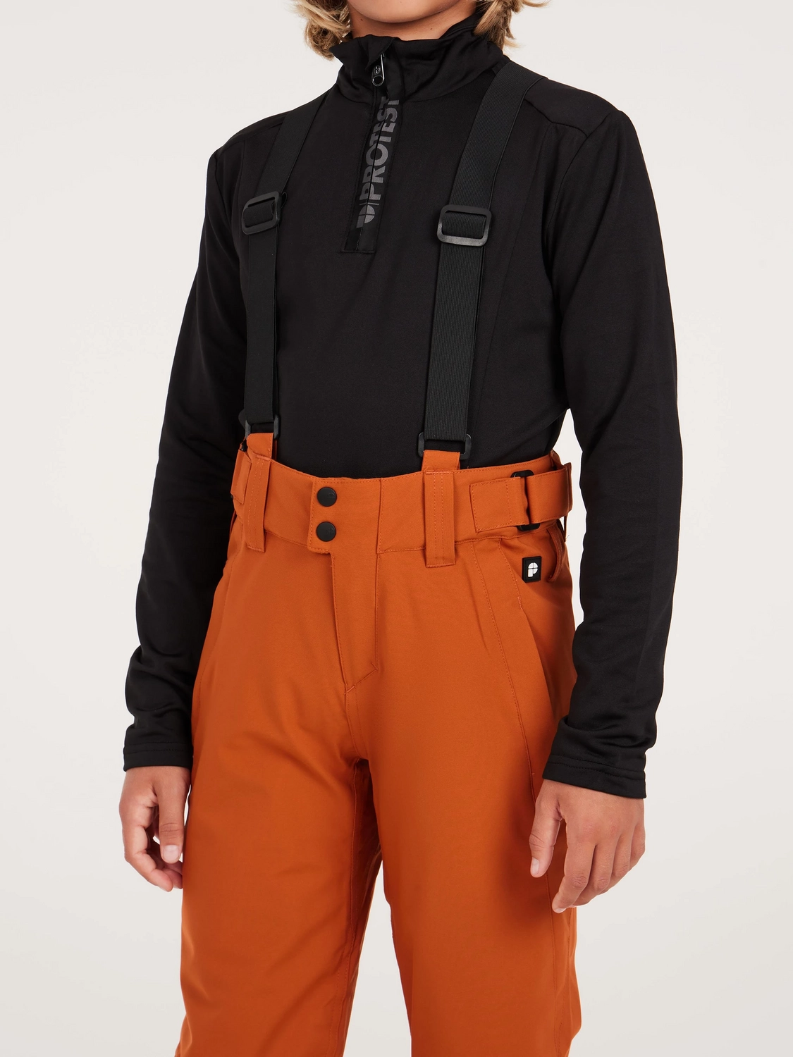 Skibroek Protest Boys Bork Jr Snowpants Umberorange